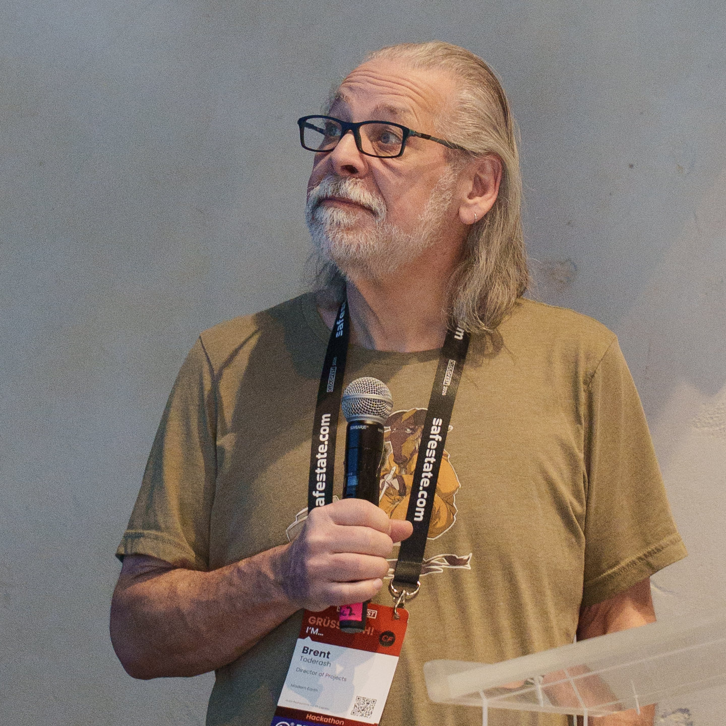 Brent on stage at CloudFest 2026 Hackathon