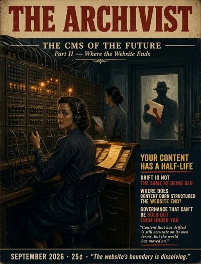 The post content as a pulp magazine cover